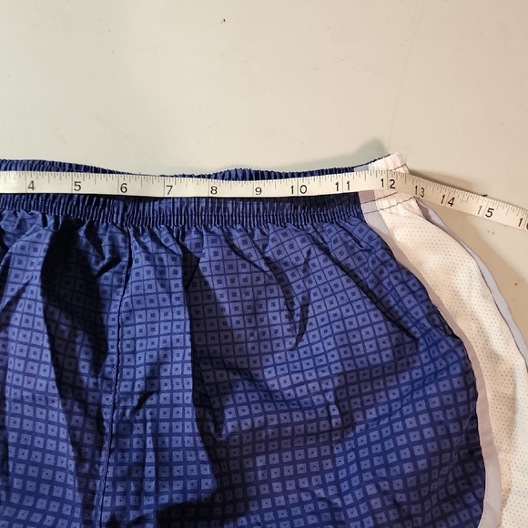 Nike Dri-FIT Blue and White Running Shorts - Picture 3 of 4